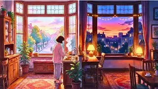 Peaceful City Life Routine  Ghibli Style Calm Morning to Evening