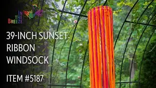 39-Inch Sunset Ribbon Windsock | Wholesale Garden D&eacute;cor | In the Breeze