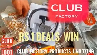 Unboxing Rs1//Unlimited Product Win Trick of Club factory | Rs 1 Product from Club  Factory  Free