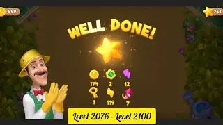 Gardenscapes ( Level 2076 - Level 2100 ) - All Puzzles - Gameplay PART - 140
