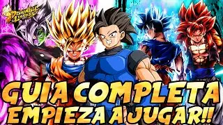 GUIA COMPLETA PARA EMPEZAR A JUGAR DRAGON BALL LEGENDS