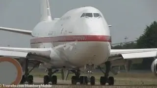 ✈[Full HD] Sheikh B747 EXTREME CLOSE & DUSTY TAKEOFF Abu Dhabi Amiri Flight @ Hamburg