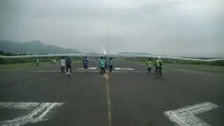 2024/8/3 Human Powered Aircraft U.E.C.wings Test Flight @Fujikawa Test run (low speed) 1