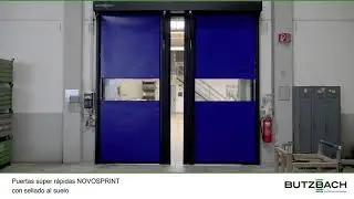 Puerta s&uacute;per r&aacute;pida horizontal con cierre al suelo | ANGEL MIR