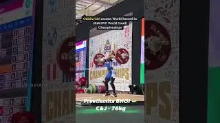 ODISHA GIRL CREATES WORLD RECORD IN 2024 IWF WORLD YOUTH CHAMPIONSHIP. #odisha #india #weightlifting
