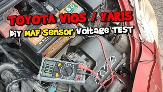 TOYOTA VIOS YARIS DiY MAF SENSOR VOLTAGE TEST | Paano itest ang MAF Sensor ng Vios gamit ang Tester