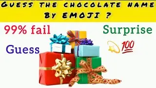 Guess the Chocolate name by EMOJI | Hindi paheliya | Queddle | Riddles 