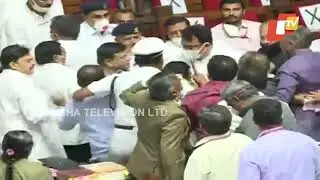 Ruckus In Karnataka Legislative Council As Congress MLCs Remove Deputy Chairman From Seat