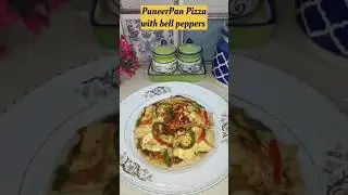 Best 👌Paneer Pan Pizza with bell pepper | Quick  Recipe with secret ingredient✅ #delicious#easy