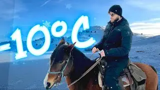 Jašem Konja na -10°C i Hodam po Zamrznutom Jezeru (VLOG)