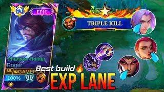 EXP META!! ROGER EXP LANE BEST BUILD AND EMBLEM 2025🔥!! - ROGER  MLBB