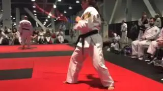 Sally Le in Weapons competition at ATA Nationals