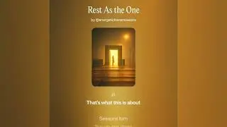 Rest As The One | Energetic Transmission 