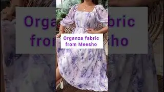 organza fabric from meesho 376/- #meesho #onlineshopping #organza #womensclothing #fashion #purple