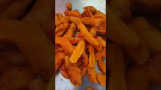 Homemade Organic Turmeric  Grind Fresh Turmeric at Home#OrganicTurmeric#HomemadeSpices#FreshTurmeric
