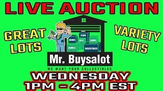 Wednesday 2pm Live Auction Clothes Sterling Jewelry Comics Cards and More