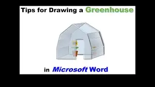 Draw a Greenhouse in Word #art #msoffice 