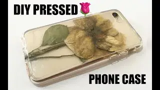 DIY Big Pressed Rose Phone Case