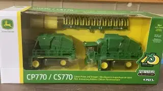 1/64 John Deere CP770 and CS770 Cotton Harvesting Set 75th Anniversary Edition 