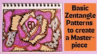 Zentangle Art/ Zendoodle Art/ Doodle Art with Audio ASMR ( Real Unsolved Mysteries) #zentangle