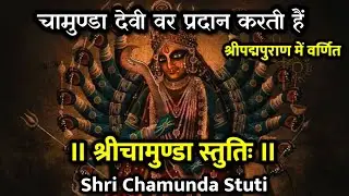 श्रीचामुण्डा स्तुतिः। चामुण्डा देवी स्वयं वर प्रदान करती हैं। Shri Chamunda Stuti