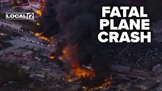Kentucky plane crash: Giant plumes of smoke and fire spread nearly a mile