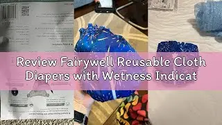 Review Fairywell Reusable Cloth Diapers with Wetness Indicator, Swim Diaper, 1 Waterproof Skin Frien