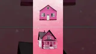 Small Pink House💕 VS Big Pink House 💖|| #cutegirl #cute #pink #shorts ✨||