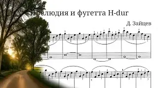Прелюдия и фугетта H-dur 🎵 Композитор Д. Зайцев. Ф-но