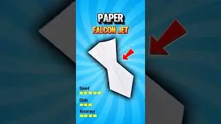 How to Make a FALCON Paper Jet That Flies Super Fast and Smooth #shorts