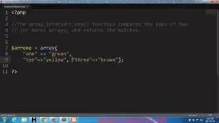PHP array intersect key Function