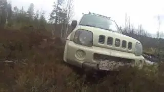 Ram 2500 Cummins 6.7 and Suzuki Jimny 1.3 offroad in Karelia, Russia. Trip to Vottovaara mountain