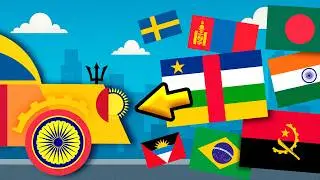 CAR From Flags! Can We Build It? 🔧🚗 Fun with Flags