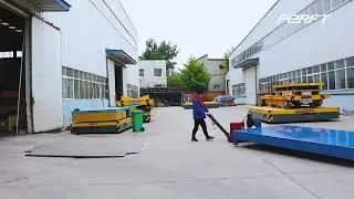 electric customized flat transfer car with trail function