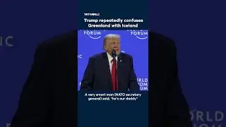 В ходе выступления в Давосе Трамп неоднократно путал Гренландию с Исландией.