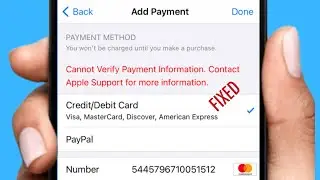 Cannot verify payment information contact apple support for more information 2024