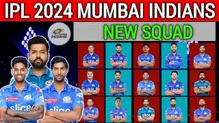 IPL 2024 | Mumbai Indians Team Full Squad | MI Full Squad 2024 | MI Team New Players List 2024