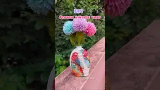 Diy flower vase ✨#artandcraft #viral #shorts #flowervase