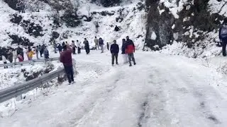 Nainital Uttarakhand snow fall 
