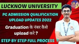 PG Admission Qualification Updates information of Lucknow University 2022