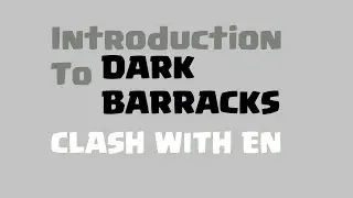 HOW TO TRAIN DARK TROOPS IN CLASH OF CLANS????