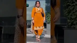 🏵️🏵️Mustard color suit 🏵️🏵️ #mustardsuit #fashionclub #nimratkhaira #shortsvideo