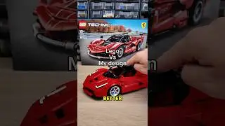Let&rsquo;s design the Lego LaFerrari Fxx k #lego #ferrari #legotechnic #comparison #legoferrari