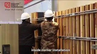 Use Shear Wall clamps  to make the concrete wall easily