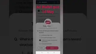 Ari Wallet Daily Quiz 14 May 2025| AriWallet Testnet Airdrop #ariwalletquiztoday #ariwalletairdrop