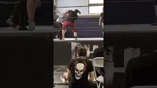 Mortar doing practice skills in front of students (nepwa) #wrestling #short
