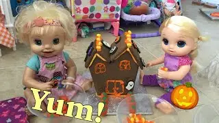 BABY ALIVE: Danielle & Brittany Decorate a Haunted House!