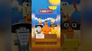 Ditching School: it&rsquo;s Summer!☀️| Brick Comedy #lego #djhuntsofficial #comedyshort #school #relatable
