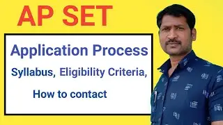 ap set syllabus 21| apset eligibility criteria | apset | application process | @srinupetcreations