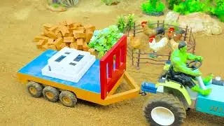 Creative Diy Mini Bricks House With Outdoor pool and Garage | Construction Science Project 
